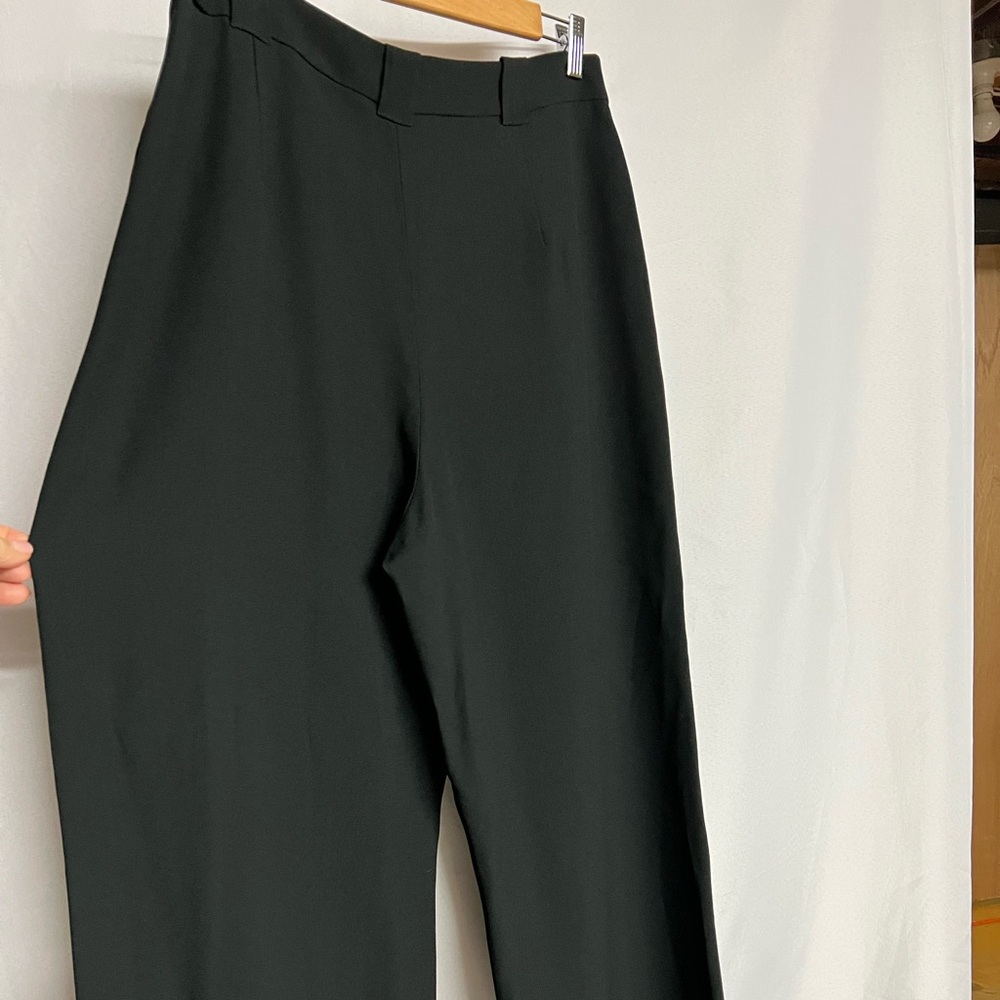 NWT Sezane Woman Black Loulou Trousers Cotton Bamboo High Waist Dress Pants 14 - Picture 8 of 15
